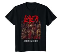 Slayer Reign In Blood Camiseta, Niños, Negro, 6 años