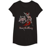 Slayer Show No Mercy Camiseta, Niñas, Negro, L