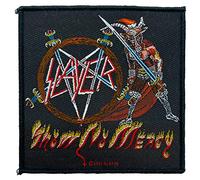 Slayer Show No Mercy - Parche para hombre, color negro
