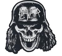 Slayer - Slayer Wehrmacht Skull Unisex Parche negro-blanco 100% poliéster