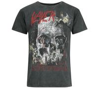 Slayer South of Heaven Hombre Camiseta Antracita 100% algodón Regular