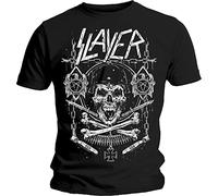 Slayer - T-Shirt # L Black Unisex # Skull & Bones Revised