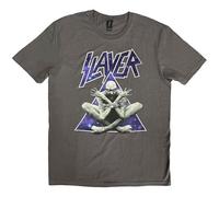 Slayer - T-Shirt # L Grey Unisex # Triangle Demon