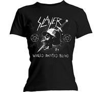 Slayer - T-Shirt # Xl Black Femmina # Dagger Skull