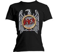 Slayer - T-Shirt # Xxl Black Femmina # Silver Eagle