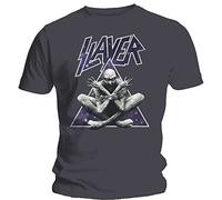 Slayer - T-Shirt # Xxl Grey Unisex # Triangle Demon