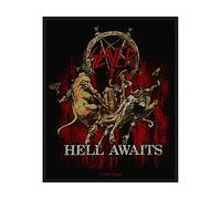 Slayer - Parche Diseño Estándar Hell Awaits (Talla Única) (Negro, Rojo, Amarillo)