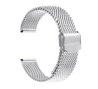 SLCHJX 1.0 Milanese Mesh Loop de acero inoxidable Pulsera de banda de acero inoxidable 18 mm 20 mm 22 mm de 24 mm Pulsera de 3 mm Gros de espesor Bandas de vigilancia