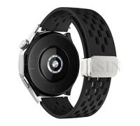 SLCHJX 18 20 22 mm Correa de silicona magnética para reloj GT 5 46 mm 41 mm Banda deportiva transpirable para GT5 Pro GT4 GT3 GT2 Correa Watchands