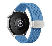 SLCHJX 18 20 22 mm Correa de silicona magnética para reloj GT 5 46 mm 41 mm Banda deportiva transpirable para GT5 Pro GT4 GT3 GT2 Correa Watchands