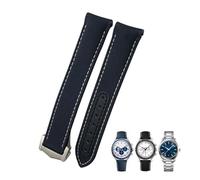 SLCHJX 19 mm 20 mm 21 mm de alta densidad lienzo de nylon curvado de la banda de vigilancia de la banda para el final para el marinero omega 300 AT150 Speedmaster Longines Reloj Correa