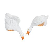 SLCHJX 2 Piezas Estatuas de Pato de jardín, Accesorios de jardín de Patos Mini Resina