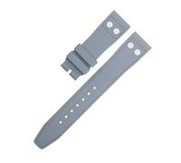 SLCHJX 20 mm 21 mm 22 mm Nature FluorUrubber FKM Caucho con banda de reloj Rivet para la correa IWC Big Pilot Mark Portugieser Soft Wnstand