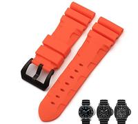 SLCHJX 22 mm de 24 mm 26 mm Naturaleza Banda de reloj de goma para Panerai Luminor Pam441 Black Blue Orange Sport Imploudprete Herramientas de relojes
