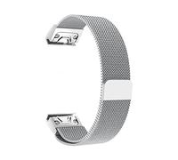SLCHJX 26 22 20 mm Fit Fit Milanese Loop Watchband Band de liberación rápida para Fenix 7 7x 7s 5x 5 5s 3 3hr Forerunner 935 Muñeca de correa magnética
