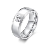 SLCHJX Anillo de acero de titanio anillo de espiga simple anillo de hip hop anillo unisex unisex anillo de navidad