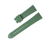 SLCHJX Banda de reloj de fluoración suave para la correa tudor M79360.M79363 Hebilla de acero inoxidable Black Bay 1958 Gmt 41 mm Pelagos 22 mm Flat End