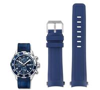 SLCHJX Banda de reloj de goma fluoro de liberación rápida para la serie IWC Aquatimer IW356802 IW376705 IW376710 Soft Silicone Watch Strap 22 mm
