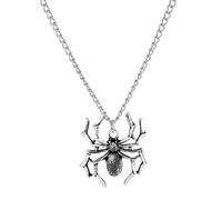 SLCHJX Collar Colgante de araña Punk para Mujeres Accesorios de joyería de Collar de Forma Tridimensional de geometría Retro
