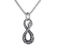 SLCHJX Collar de Serpiente Viper Viper Hop CLISTA Punk Fashion Fashion Collar Charlante de Acero Inoxidable de Acero Inoxidable como Regalo de Hombres