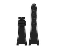SLCHJX Correa de cuero genuina de nylon de 28 mm para ingeniero IWC IW500501 IW378507 IW3222703 Banda de reloj de lona masculina de pulsera