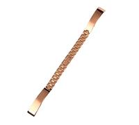 SLCHJX Correa de reloj de acero inoxidable plateada, oro rosa, correa de repuesto de 6, 8, 10, 12, 14 mm, esfera de tamaño pequeño, cadena de reloj de moda para mujer, 16mm