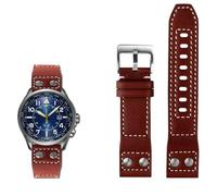 SLCHJX Correa de reloj de pulsera de cuero genuino para ciudadano BX1010-02E/11L Serie Band Band 22 mm Brown Brown Men's Watch Accessories