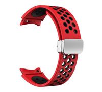 SLCHJX Correa de silicona de 20 mm para Galaxy Watch 6 Classic 43 47 mm 5pro 45 mm Breathe No GAPS Reloj de hebilla 7 6 5 4 40 mm 44 mm Relojes