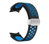 SLCHJX Correa de silicona de 20 mm para Galaxy Watch 6 Classic 43 47 mm 5Pro 45 mm, sin huecos, hebilla para reloj 7, 6, 5, 4, 40 mm, 44 mm, Watch 5 Pro