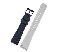 SLCHJX Doble color para la correa de silicona de ciudadano Men Matrícula de relojes Arco de la bosque Arc Bank Bod Bode Belt 20 mm de 22 mm Bandas de vigilancia