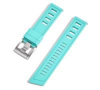 SLCHJX Fluororubber FKM 20 mm 22 mm Reloj Strap Wating Bands de liberación rápida para cada marca de buceo de marca