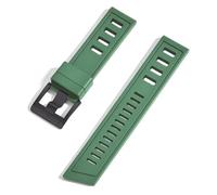 SLCHJX Fluororubber FKM 20 mm 22 mm Reloj Strap Wating Bands de liberación rápida para cada marca de buceo de marca