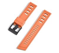 SLCHJX Fluororubber FKM 20 mm 22 mm Reloj Strap Wating Bands de liberación rápida para cada marca de buceo de marca