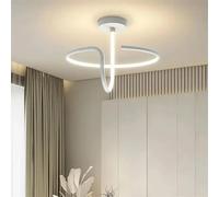 SLCHJX Lumo - Moderna lámpara LED de techo con diseño de lima MIMERALIST Anillo LANDALIERE para LED para Lamagno Master Camera Lusture Lampaggio LAMIING ASSOGLIO 1 unidad (D42 cm Blanco, Blanco Color