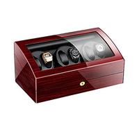 SLCHJX Mira la bobinadora de Reloj Roto automático 6+7 Caja de Caja de Cuero Caja de Reloj mecánica de Cuero de Cuero con Motor Tranquilo 5 Modos Ajustables autoinebentes