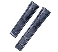 SLCHJX Mira la correa de la pulsera de cuero genuino de 20 mm 22 mm para bandas de reloj