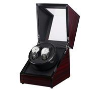 SLCHJX Mira Winder Automático Doble Automático Reloj Winder PU Cuero Giratorio Relojes automáticos Relojes Vistinadores de Almacenamiento de la Caja de Almacenamiento