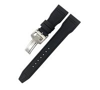 SLCHJX Para IWC Le Petit Prince Big Pilot IW3777 Black Sport Fiber Canvas Rating Strap 20 mm 21 mm 22 mm Nylon Leather Band