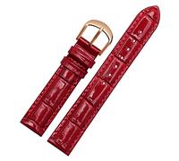 SLCHJX Para la marca de reloj de la marca Banny Watret Bandas Genuine Leather Strap Watch Band 10 12 14 16 18 20 22 mm Bandas de reloj Multicolor