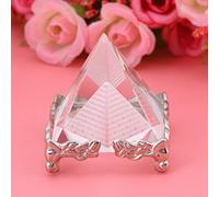 SLCHJX Pirámides de Cristal Figurado, Egipto Ornamento de pirámide de Cristal Pirámides egipcias Estatuas Feng Shui Craft with Gold Supon la Prosperidad, energía Positiva y Buena Suerte