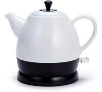 SLCHJX Tetera de Tetera Blanca de cerámica eléctrica - Jarra Retro 1L, 1350W hierve Agua rápida para té, café rápido (Color: Rosa) Presente