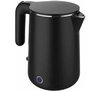 SLCHJX Teteras, 1.5L hervidor de Agua con luz indicadora de LED Azul, hervidor de Agua Caliente de Acero Inoxidable de Grado, Tetera de té con protección Seca y Apagado automático/negro/15 * 15 * 25