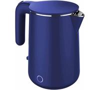 SLCHJX Teteras, 1.5L hervidor de Agua con luz indicadora de LED Azul, hervidor de Agua Caliente de Acero Inoxidable de Grado, Tetera de té con protección Seca y Apagado automático/negro/15 * 15 * 25