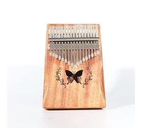 SLDHR- Piano de pulgar Kalimba, 17 teclas, instrucciones de estudio y martillo de afinación, regalo único para niños, adultos y principiantes (color madera)