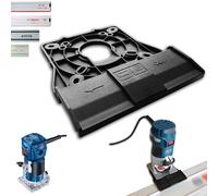 SLE - Adaptador de riel guía profesional para Bosch GLF 55-6 / GKF 500/550 para Makita/Bosch/Festool/Mafell Riel de guía, fresadora de cantos, adaptador