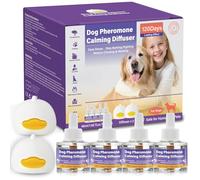 SLE Feromonas para Perros,Difusor Calmante para Perros Difusor, Gato Perros ArañAzos Soluciona Cambios Marcaje Orina, Reduce los Ladridos (2 Difusores + 4 Recargas)