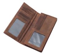 SLEDEZ Cartera Punk Retro Europa y los Estados Unidos Cuero Juventud Cartera Clip Tarjeta Bolsa Hombres