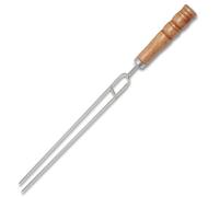 SLEDEZ Tenedores para Barbacoa Herramientas al Aire Libre de la Barbacoa de la Horquilla de la Barbacoa del Acero Inoxidable de la manija de Madera