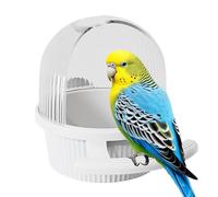 Sleek Design Bird Cage Feeder, Parakeet Bird Feeder, Squirrel Proof Bird Alimentador, Decorative Parrot Food Dispenser 12,5 x 16,5 x 13,8 cm for Birds, Interior, Outdoor, Pink, Yellow, Púrpura, Color