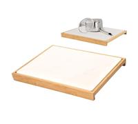 Sl esign Dish Drying Mat, Quick Drying Kitchen Mat, Diatom Mud Dish Drying Mat, Wooden Framed Dry Pad 40 x 30 x 3,5 cm para cocina, mesa, interior, exterior, color marrón